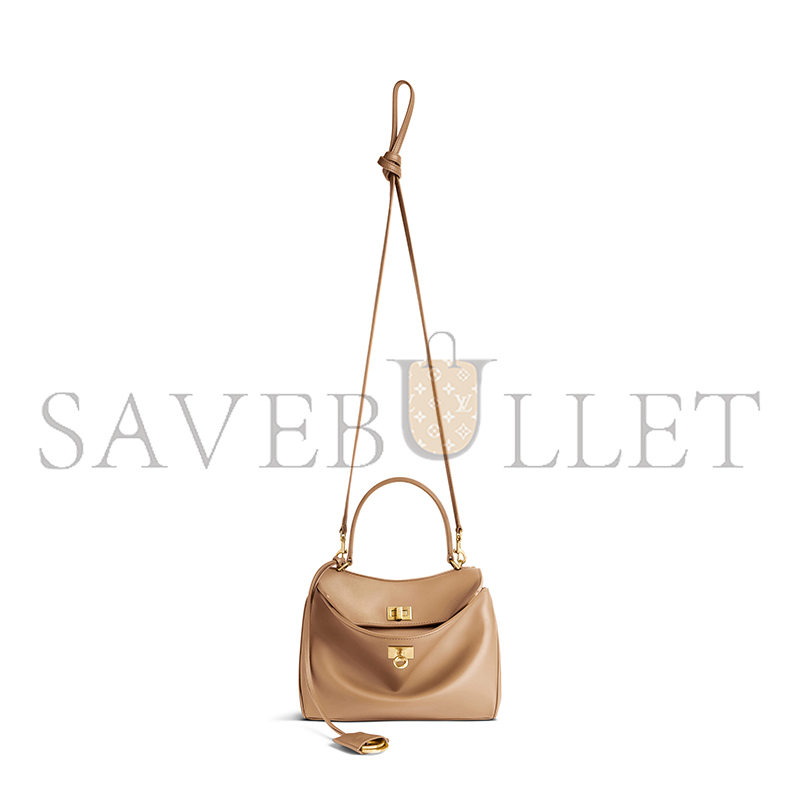 BALENCIAGA WOMEN'S RODEO HANDBAG MINI IN LATTE 7954562AA4V2621 (23*17*10cm) BALENCIAGA WOMEN'S RODEO HANDBAG MINI IN LATTE 7954562AA4V2621 (23*17*10cm)